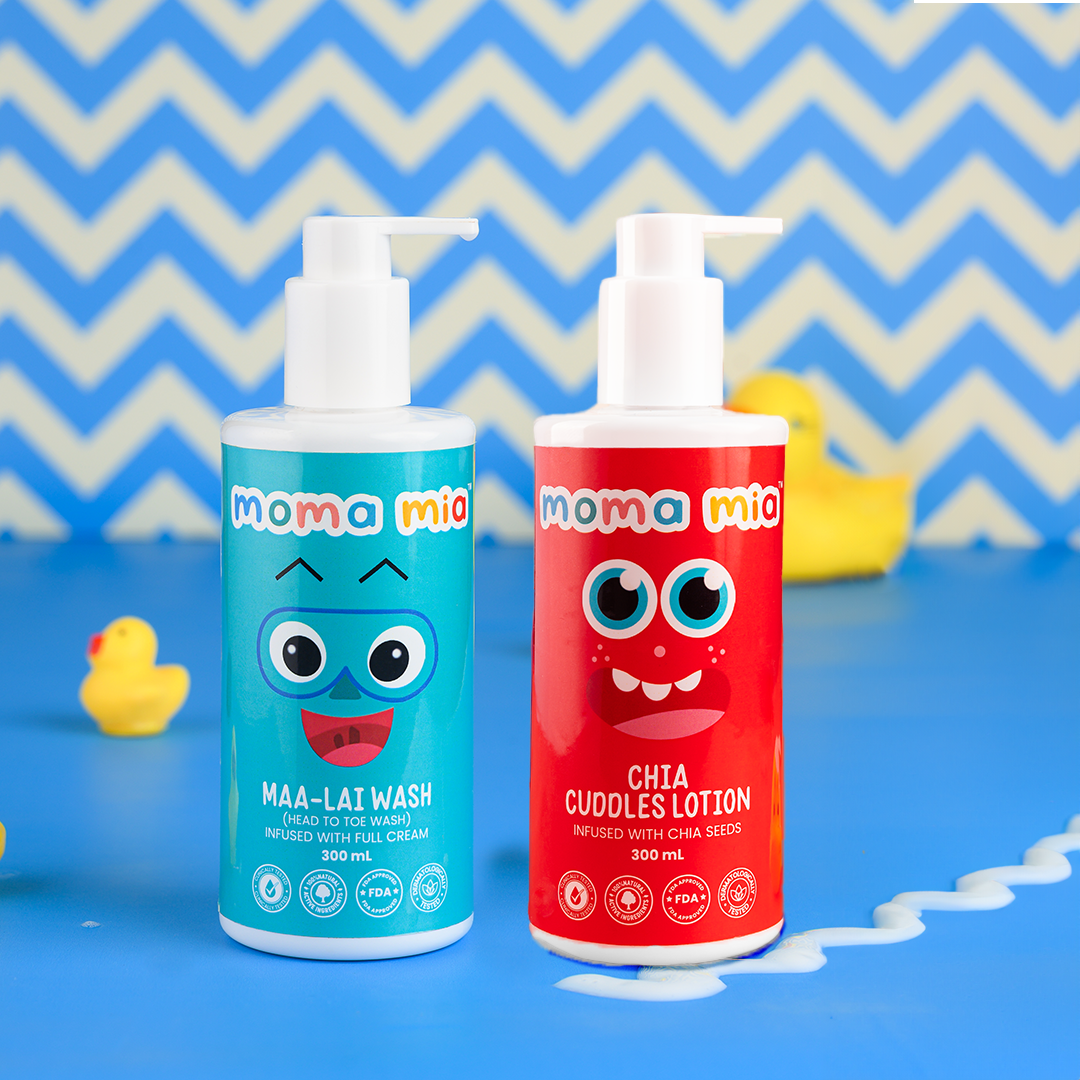 Combo I Milky Soft Body Lotion and Malai Body Wash I 24-Hour Moisturisation I Contains Malai, Chia Seeds and Quinoa