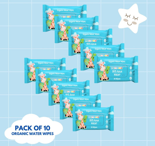 99% Pure Water Wipes for Sensitive to normal Skin (pack of 10)